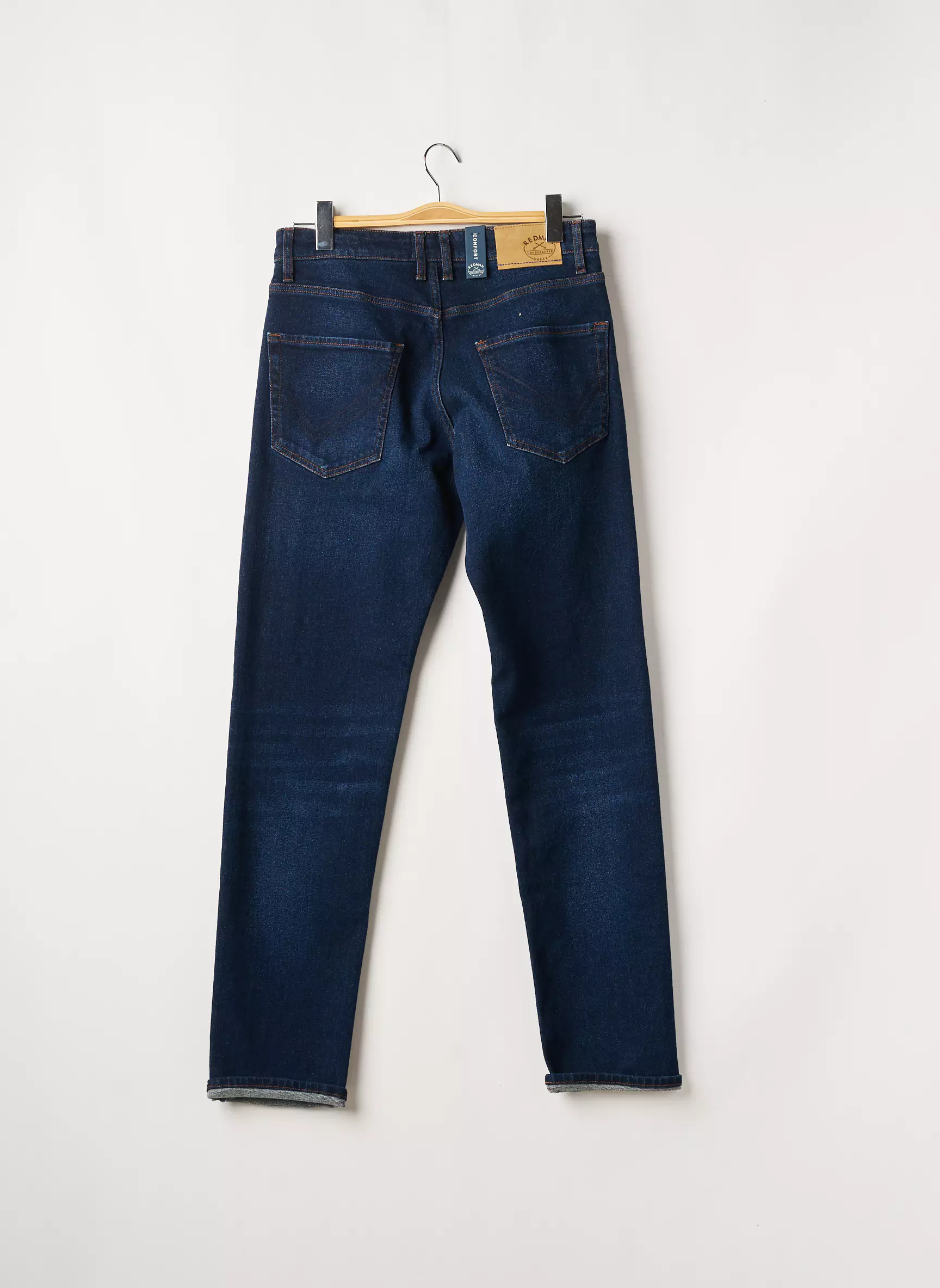 Redman Jeans Coupe Slim Homme couleur bleu