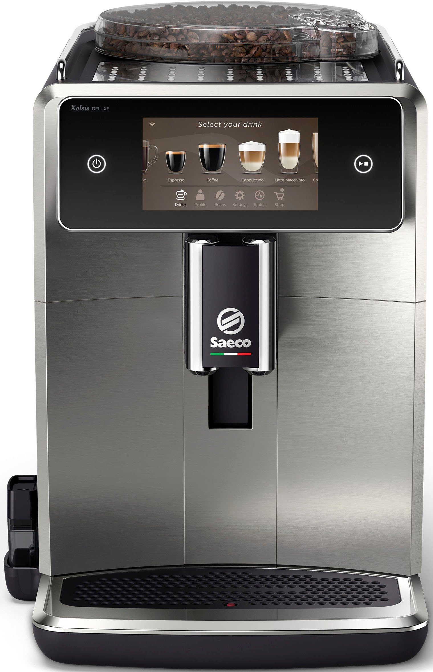 Saeco Kaffeevollautomat Xelsis Deluxe SM8785/00, für 22 Kaffeespezialitäten, mit 8 Benutzerprofilen und 5