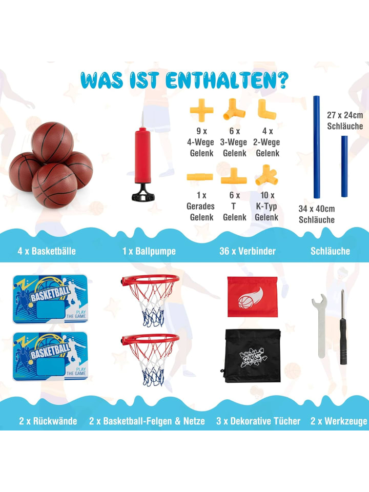 COSTWAY Arcade Basketball in Bunt günstig kaufen 90 x 90 cm