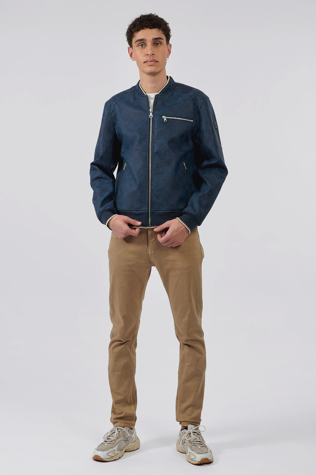 MAHO   Blouson bleu homme