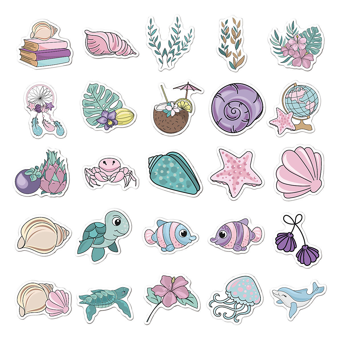 frler Aufkleber 50 Stück Vinyl Stickers Sticker für Kinder