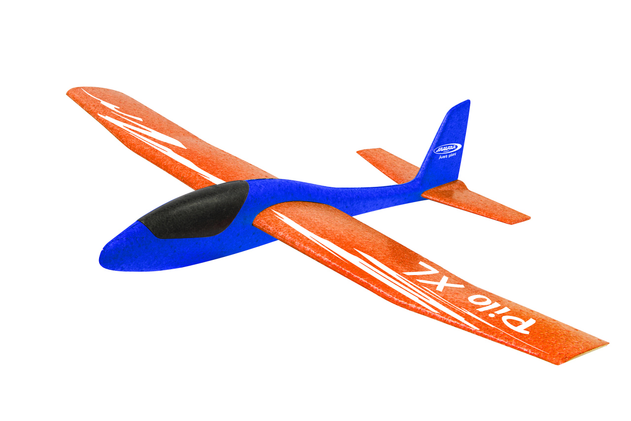 Jamara e.K. JAMARA Pilo XL Schaumwurfgleiter EPP Tragfläche orange Rumpf blau