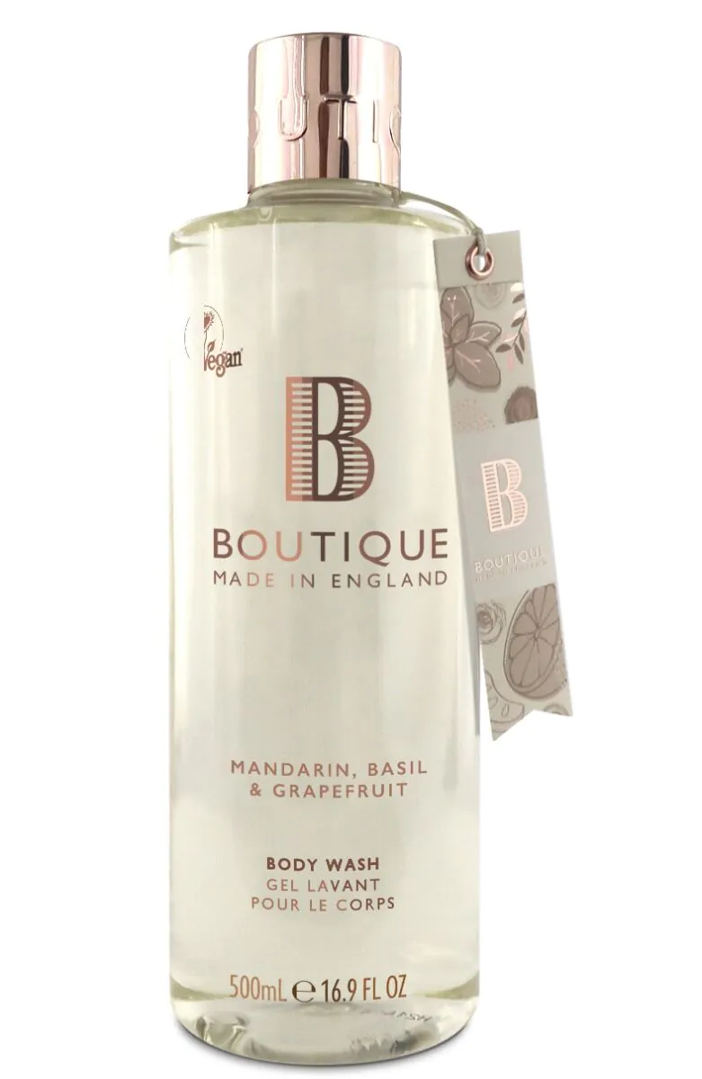 Gel za tuširanje Boutique England Mandarina, Bosiljak i Grejpfrut 500 ml