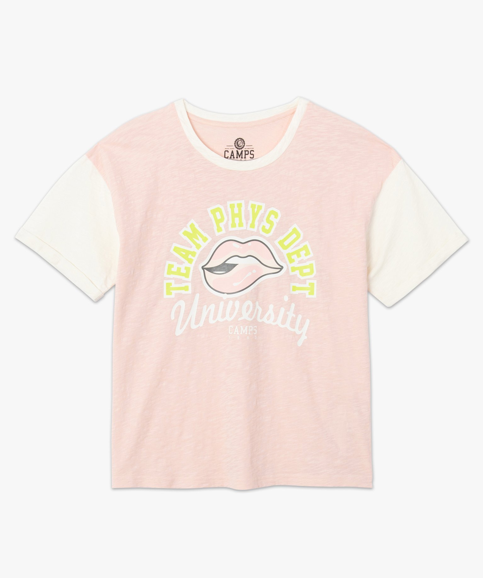 Tee-shirt femme à motif – Camps United rose | GEMO