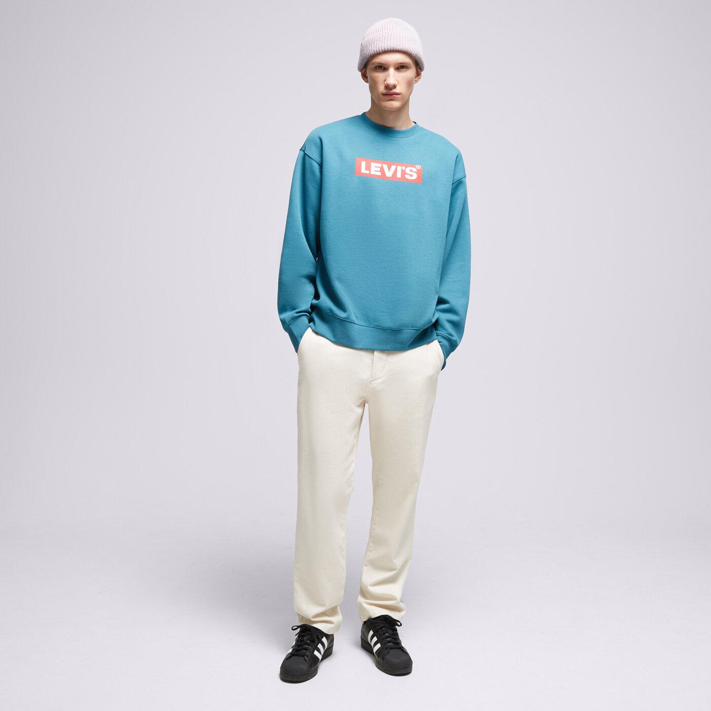 LEVI'S SWEATSHIRT RELAXD GRAPHIC CREW BLUES Blau