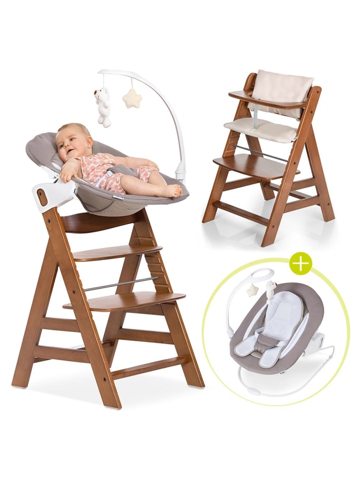 Hauck Alpha Plus Walnut Newborn Set Deluxe - 4-tlg. in braun,beige günstig kaufen onesize