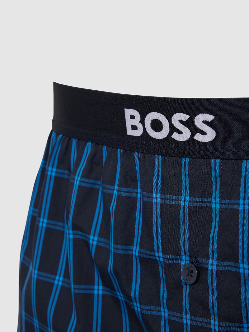 Boxershorts mit elastischem Bund im 2er-Pack in royalblau