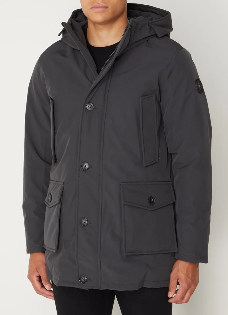 Parka trapuntato Maxwell dell'aeronautica militare con cappuccio