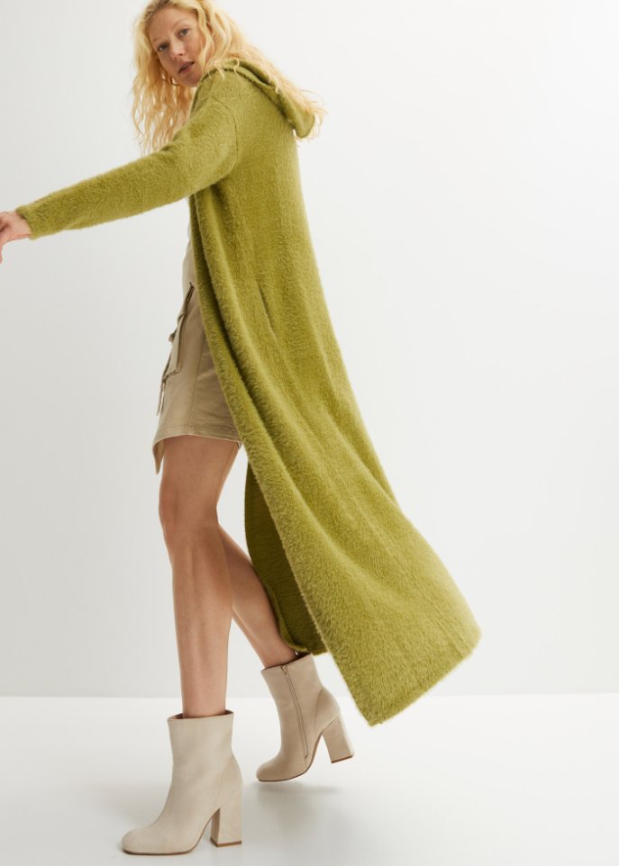 Strickmantel aus Flauschgarn