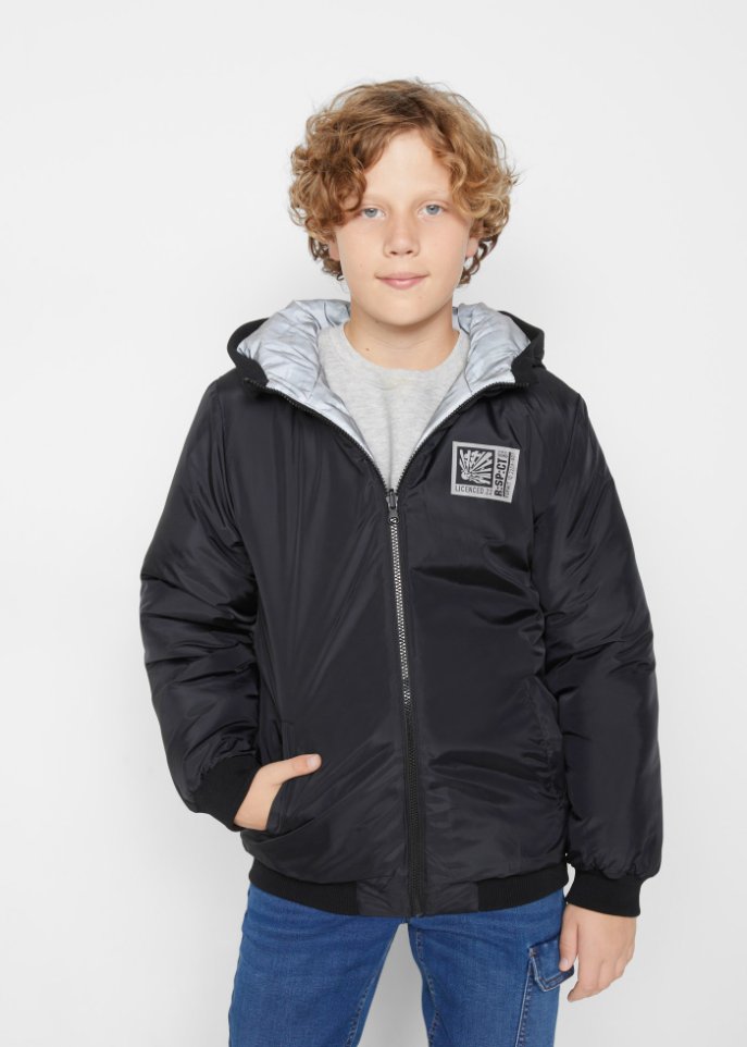 Jungen reflektierende Camouflage Wendejacke