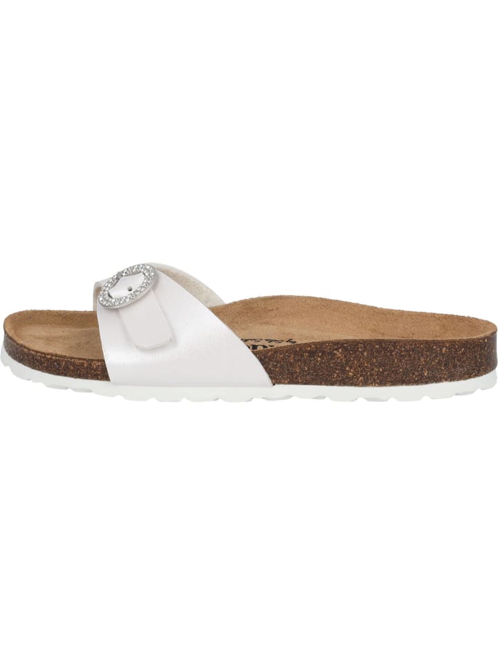 palado Pantoletten in weiß metallic günstig kaufen