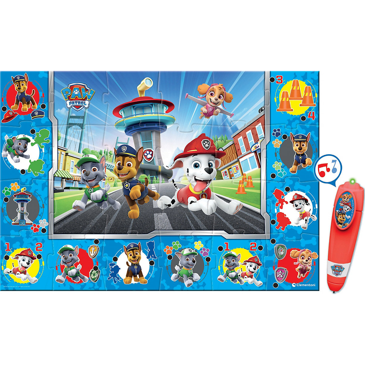 Quiz-Bodenpuzzle PAW Patrol (Jungen), 24 Maxi-Teile