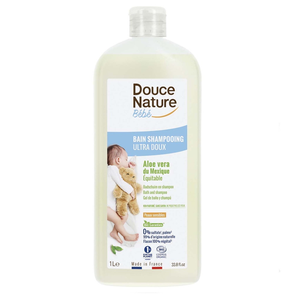 douce nature BAIN SHAMPOING ULTRA DOUX 1L HYGIENE DU BEBE