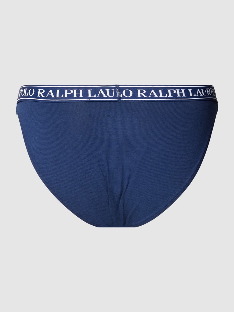 Slip mit elastischem Bund in marineblau