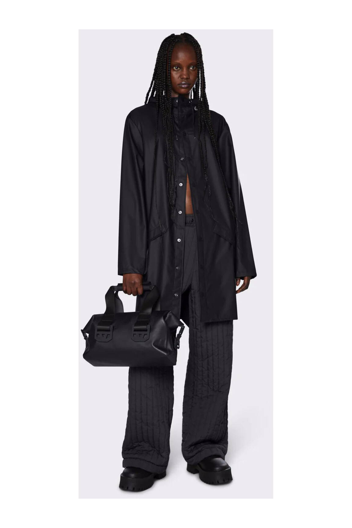 Rains Impermeables Trenchs Femme couleur noir