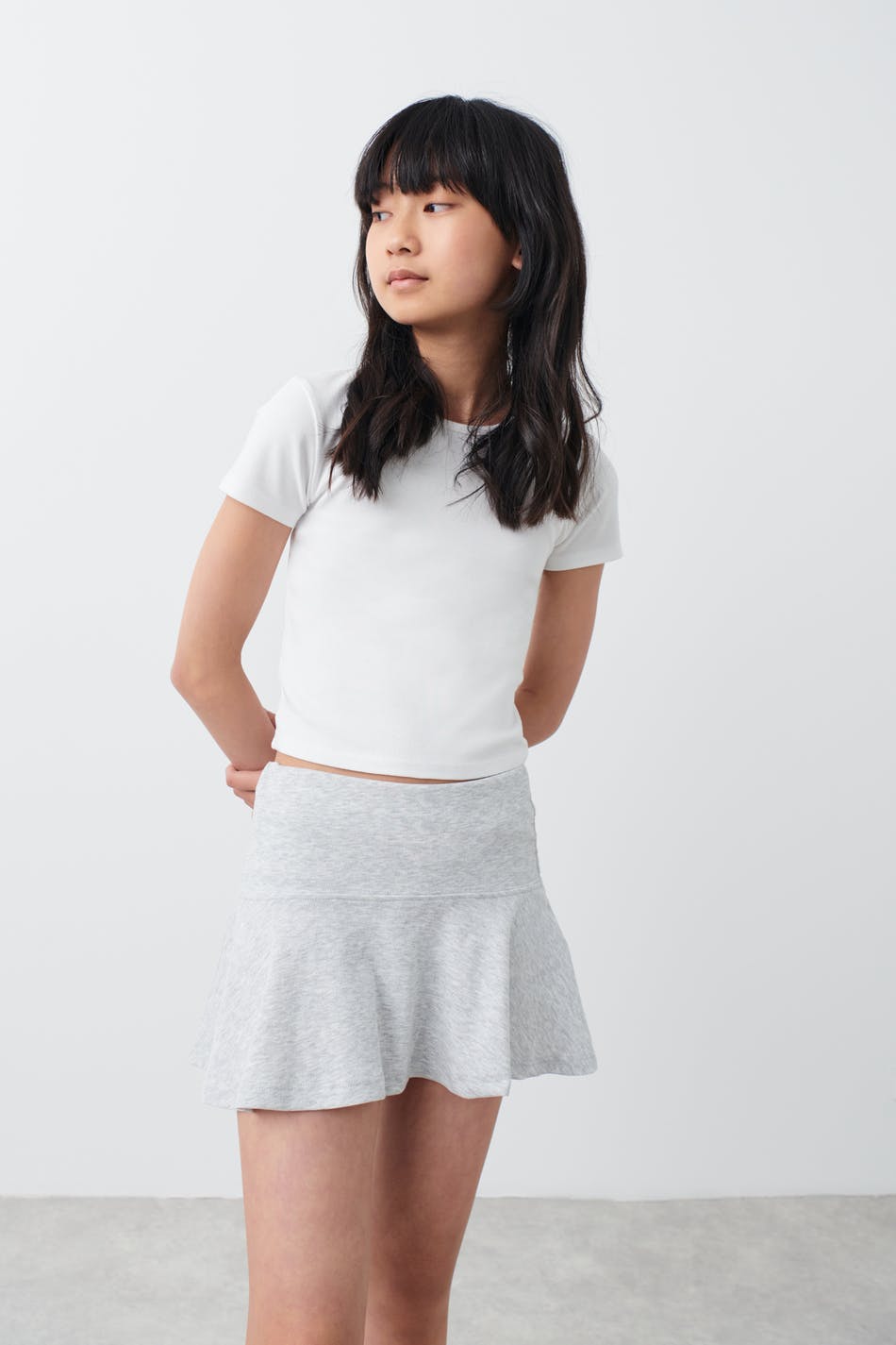 Y low waist jersey skirt