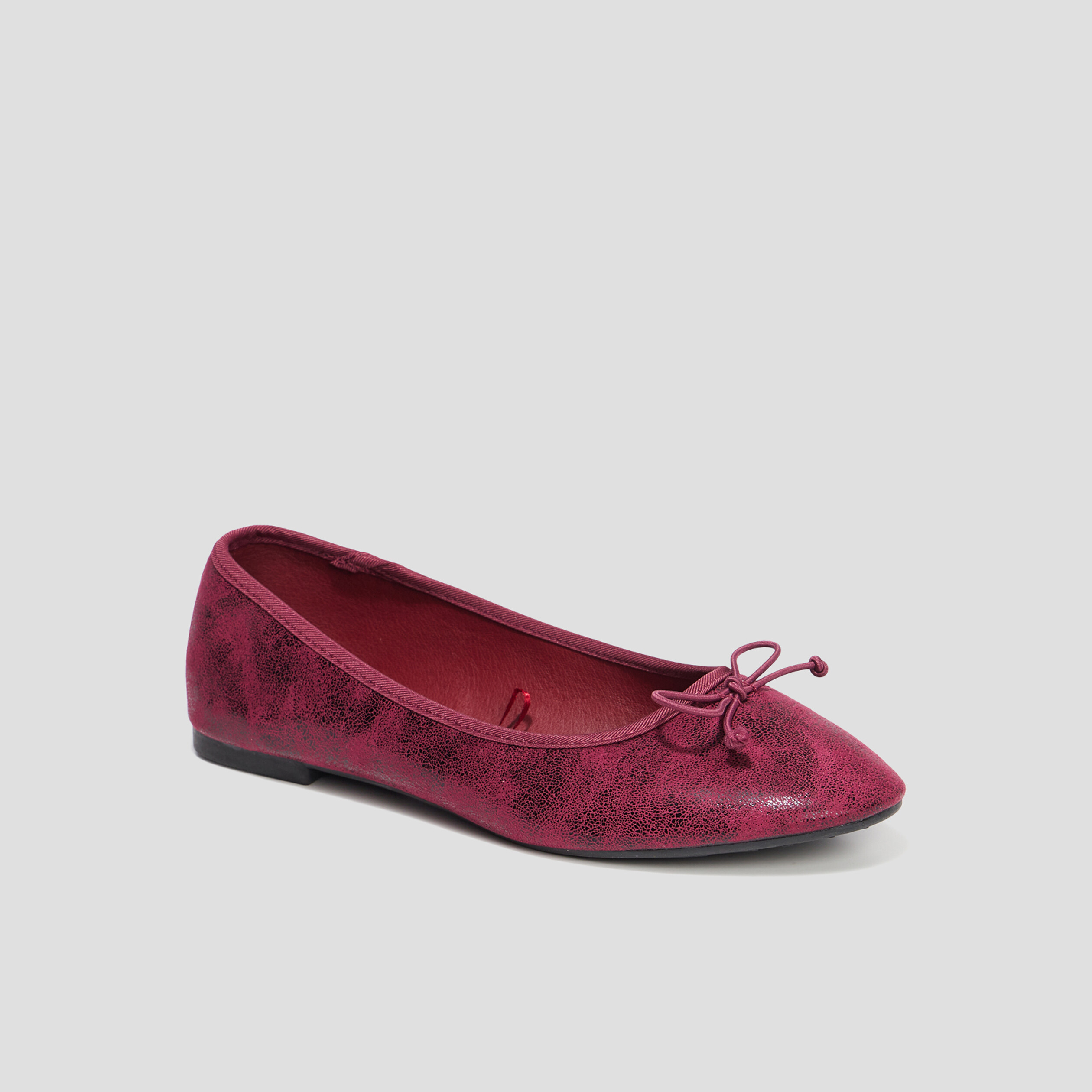 Ballerines irisées bordeaux femme | La Halle