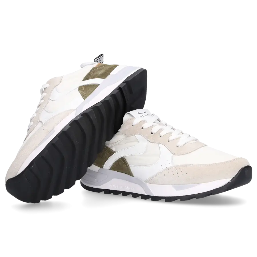VOILE BLANCHE - Sneaker low MAGG Veloursleder - weiß