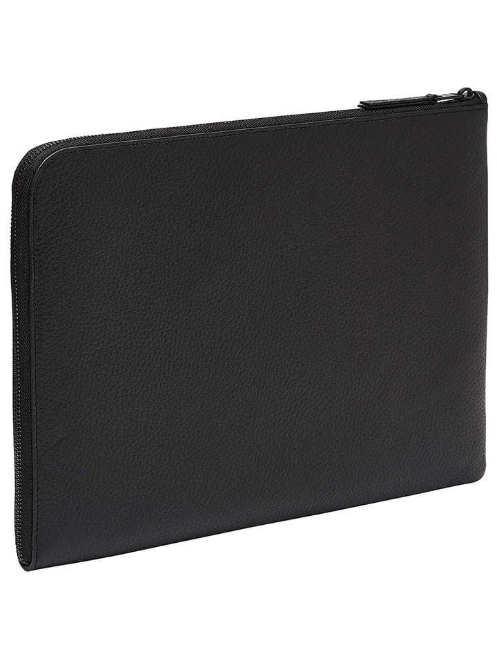 LIEBESKIND BERLIN Leder-Laptoptasche in Schwarz - (B)36 x (H)26 x (T)1 cm günstig kaufen onesize