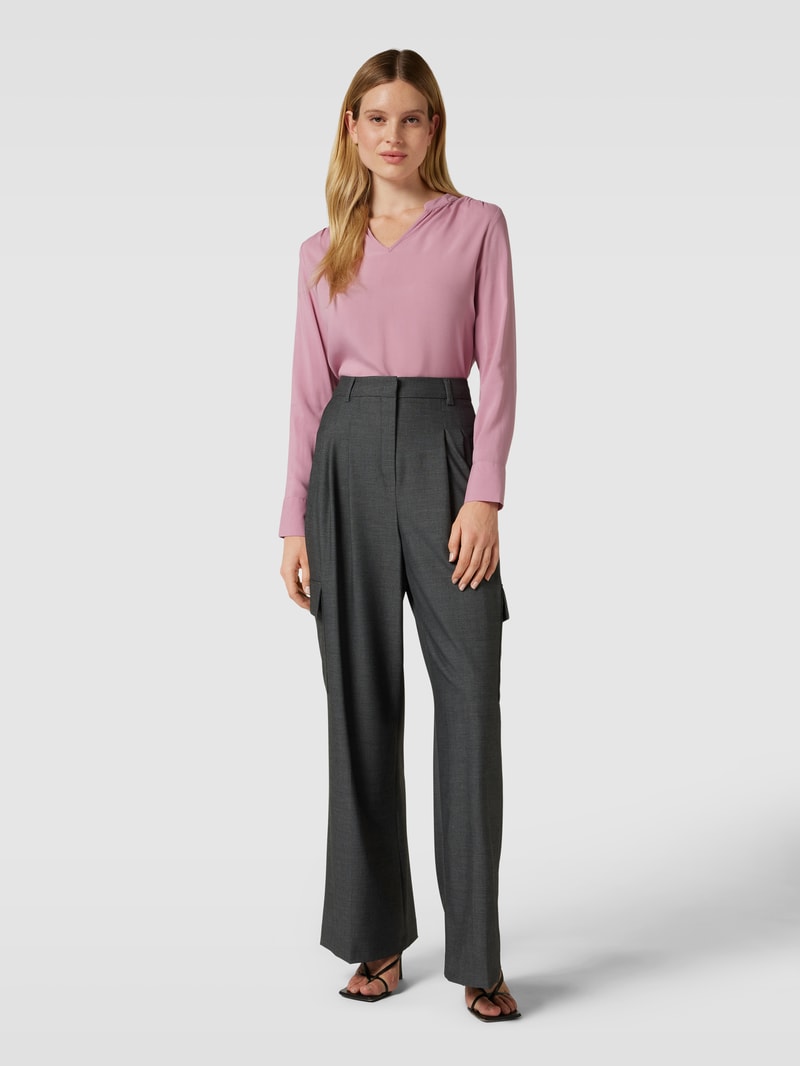 Oversized Stoffhose mit aufgesetzten Taschen Modell 'FRANKIE' in dunkelgrau