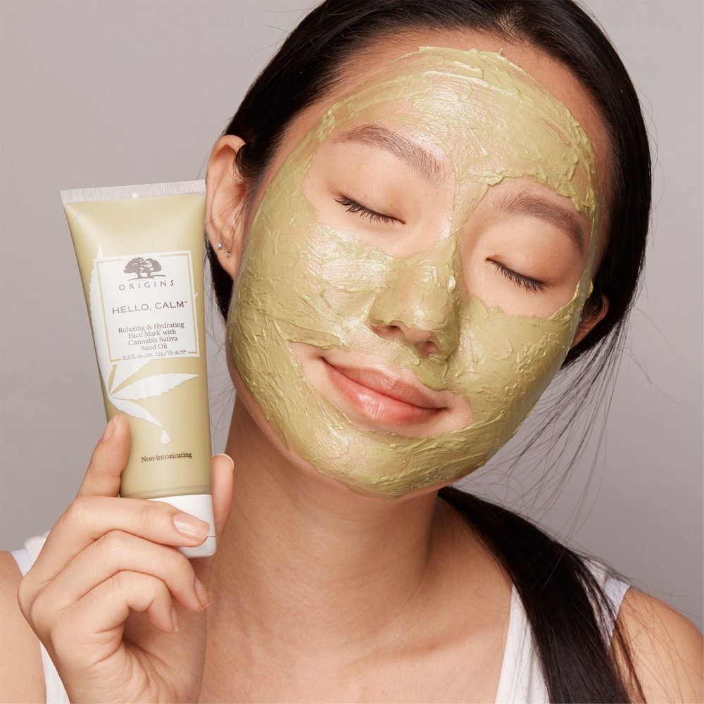 origins Hello Calm Masque hydratant et relaxant à l'Huile d e Chanvre