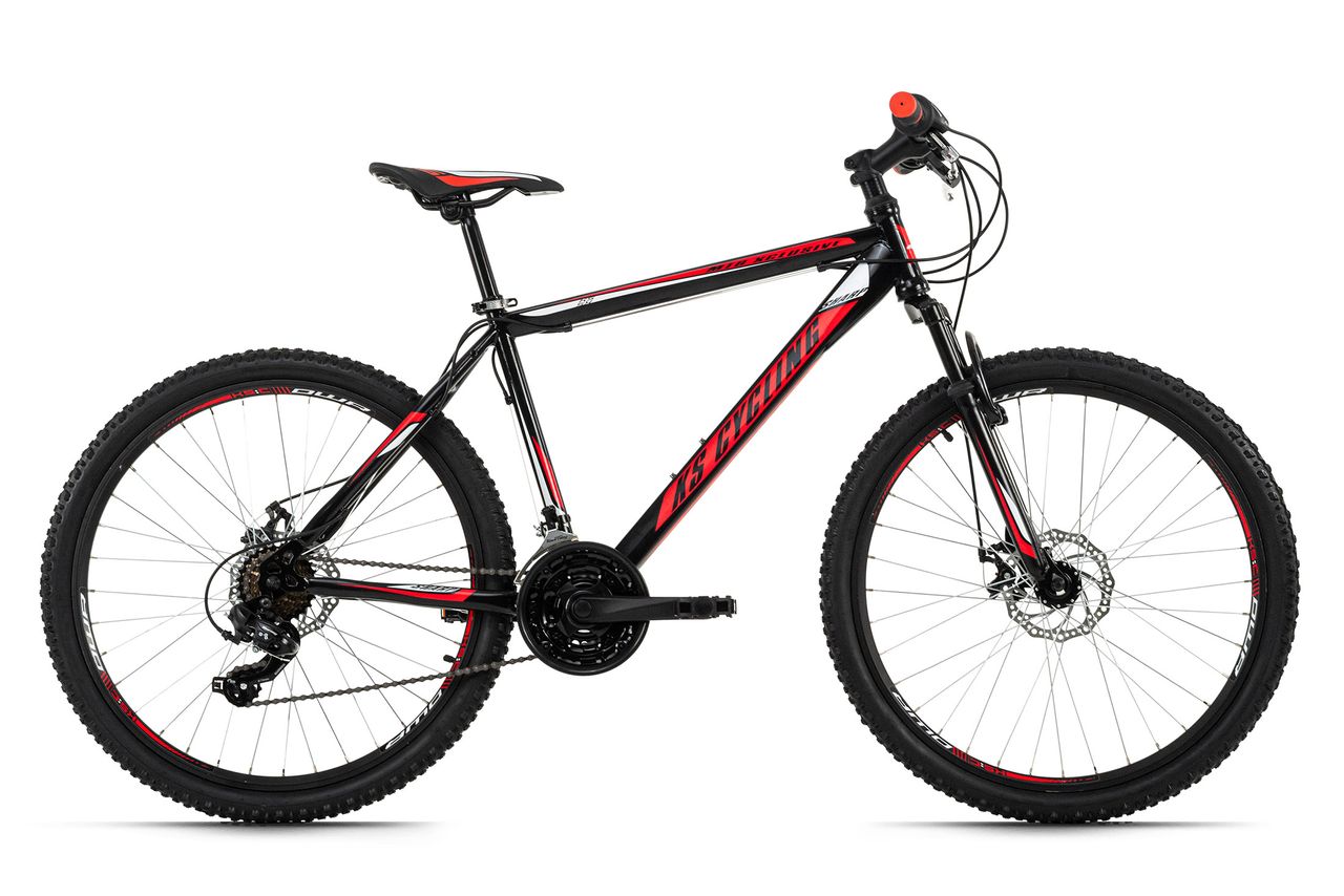 KS Cycling Mountainbike Hardtail 26'' Sharp schwarz-rot RH 46 cm