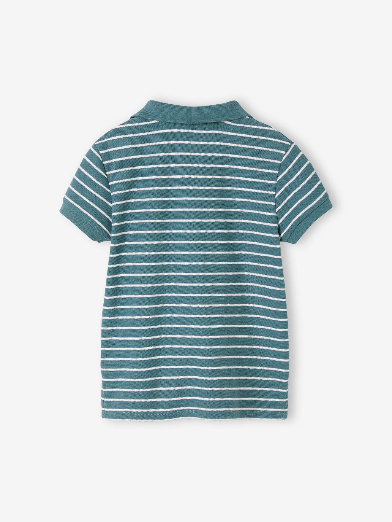 Vertbaudet 2er-Pack Jungen Poloshirts, Pikee Oeko-Tex - aqua