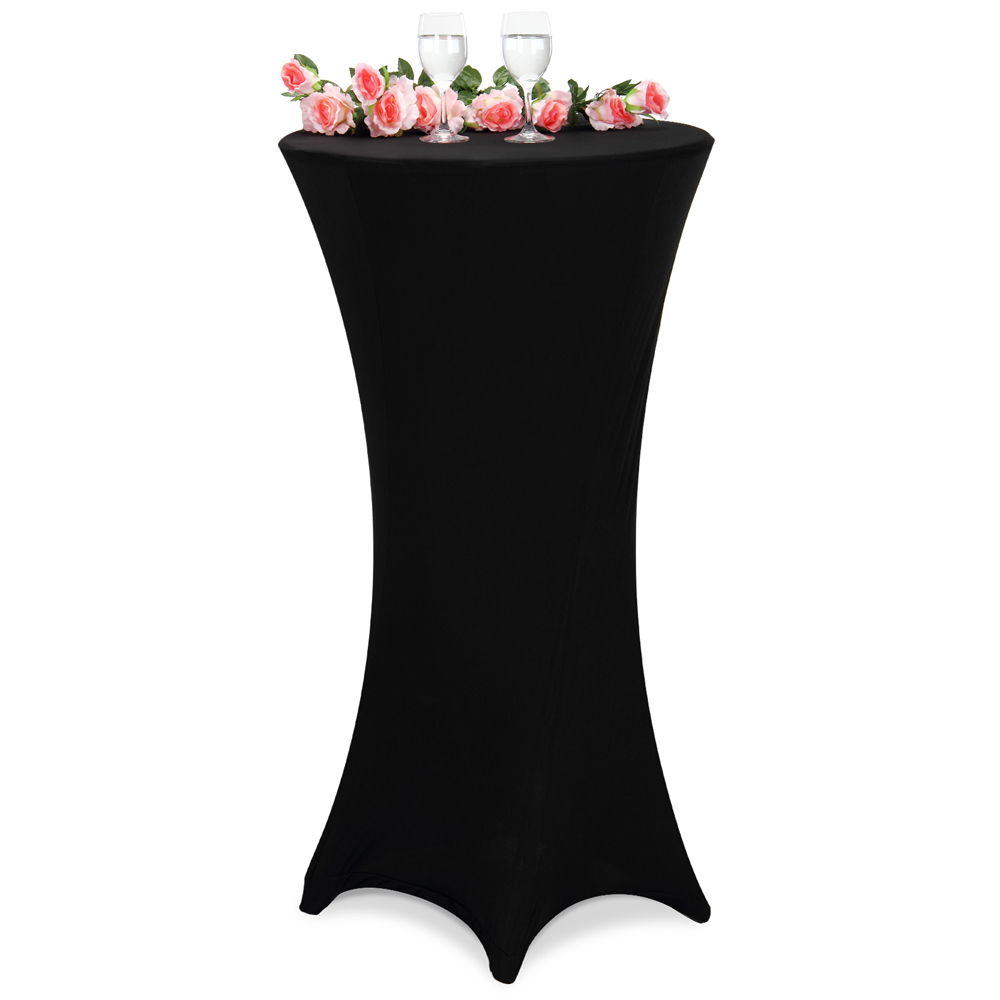 Casaria Deuba Stehtisch Husse 60 schwarz