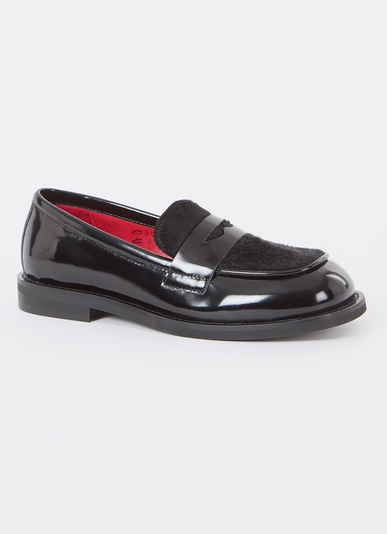 Mocasin Max & Co cu finisaj din piele lăcuită