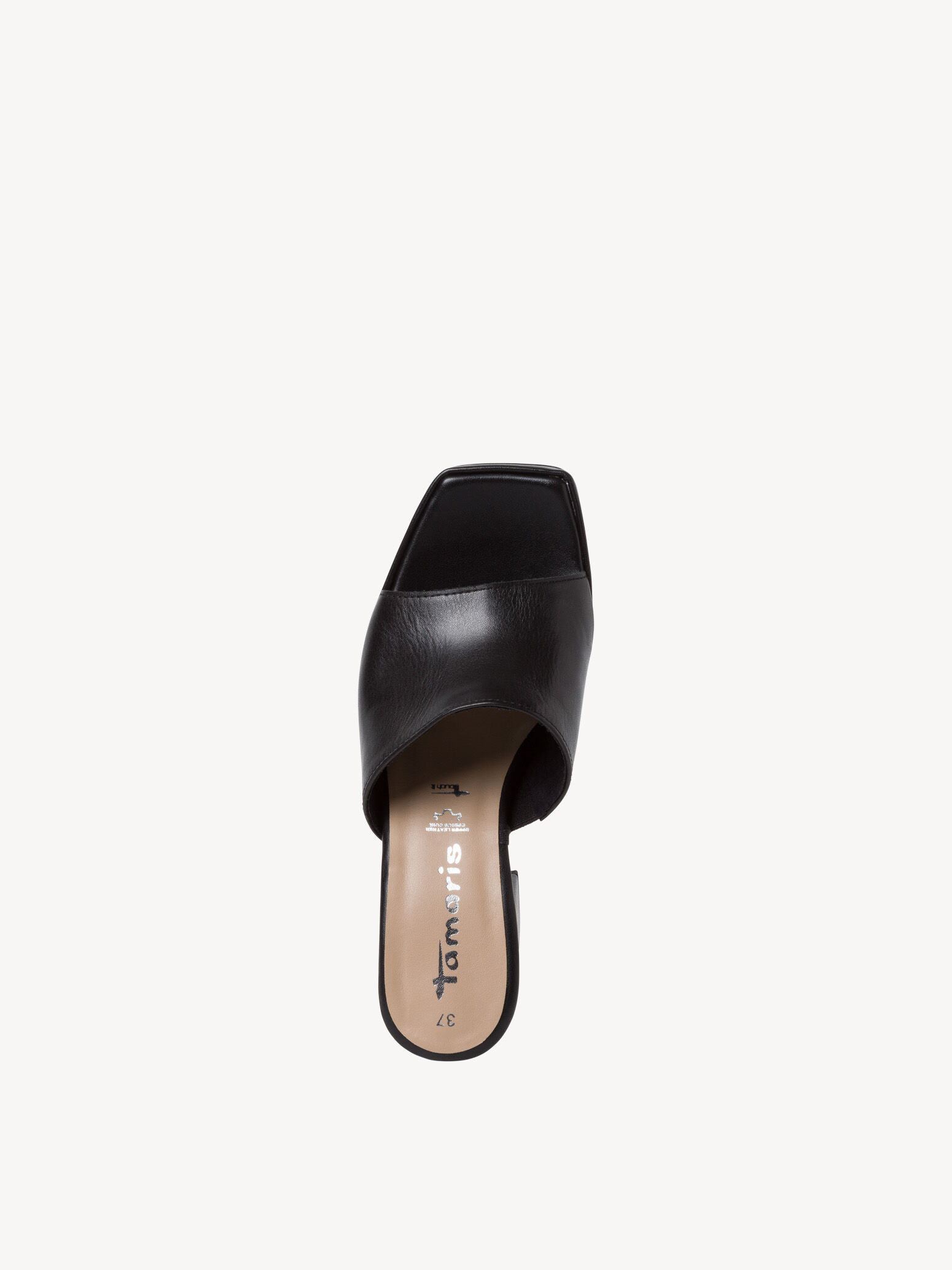 Mule en cuir - noir