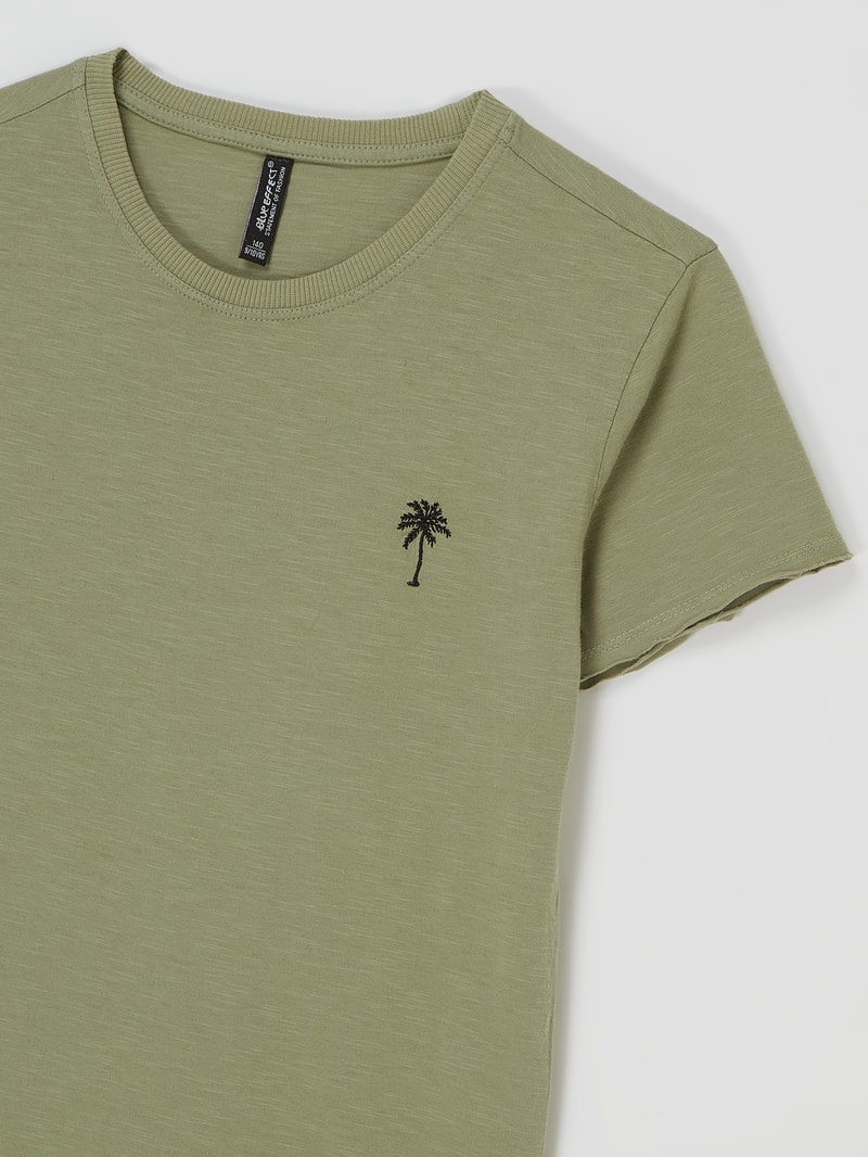 T-Shirt aus Baumwolle in lindgrün