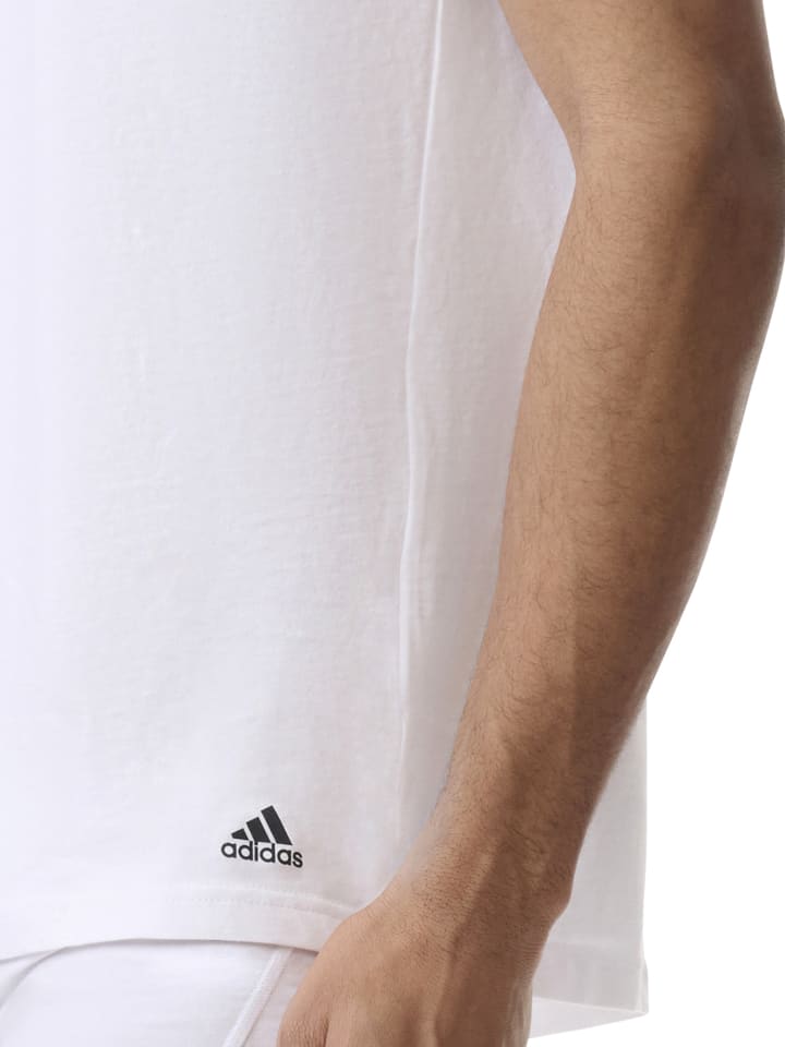 adidas T-Shirt CREW NECK in schwarz, grau, weiß günstig kaufen
