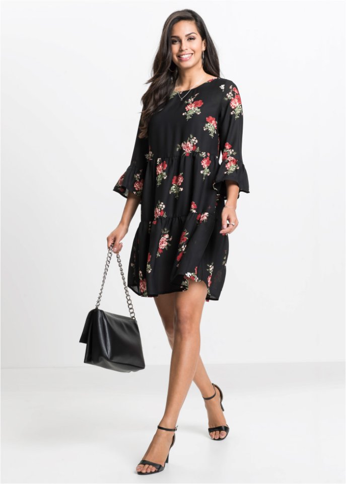 Kleid mit Volants