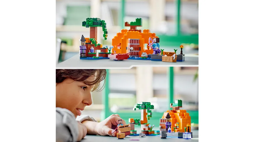LEGO Minecraft 21248 Die Kürbisfarm, inklusive Haus und Steve-Figur