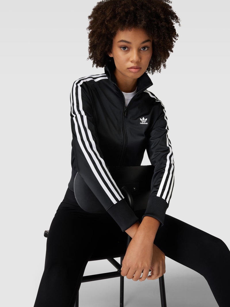 Sweatjacke mit Galonstreifen Modell 'FIREBIRD' in black