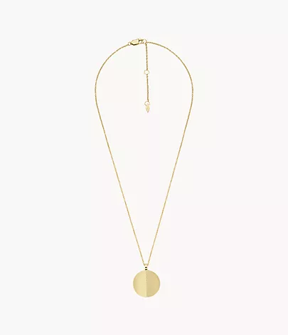 Fossil Kette Harlow Linear Texture Edelstahl goldfarben