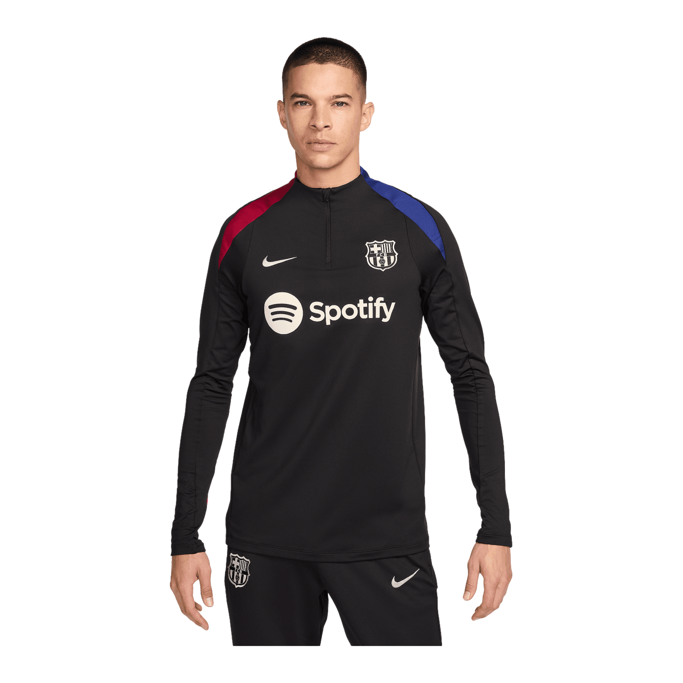Nike FC Barcelona Strike Drill Top Sweatshirt Schwarz F011