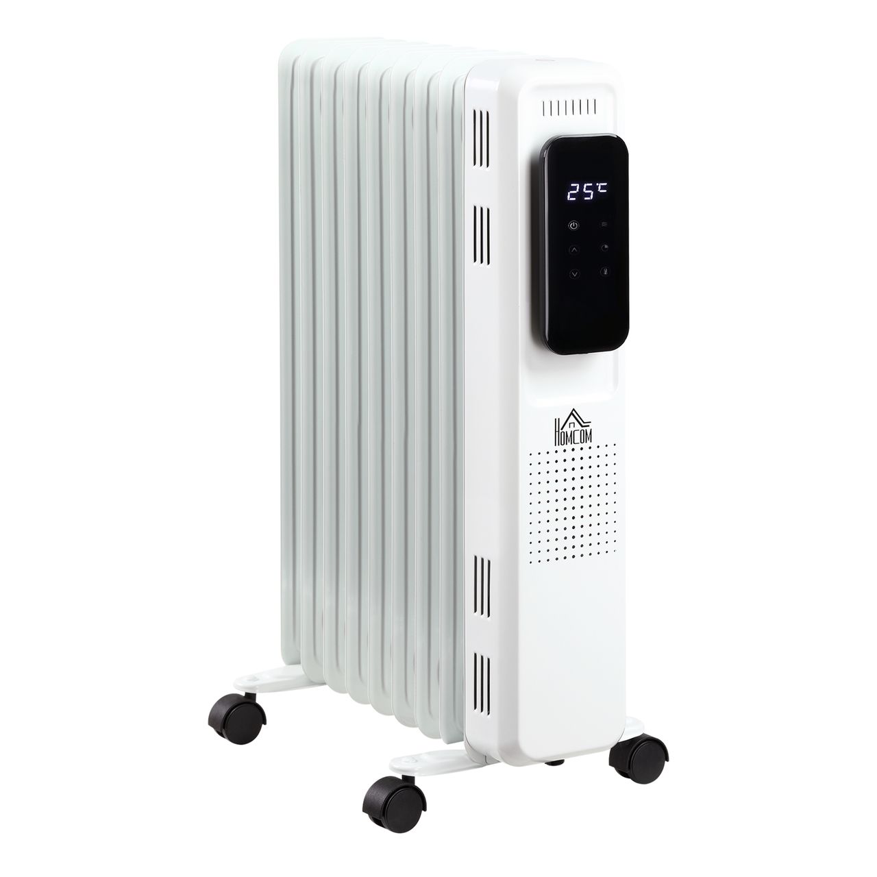 HOMCOM Ölradiator tragbar elektrisch Heizkörper 1830-2180W 11 Heizplatten