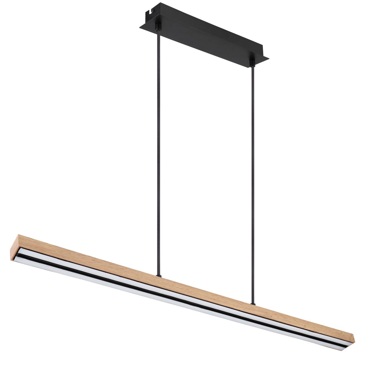 Globo LED Pendelleuchte Doro Eiche Graphit