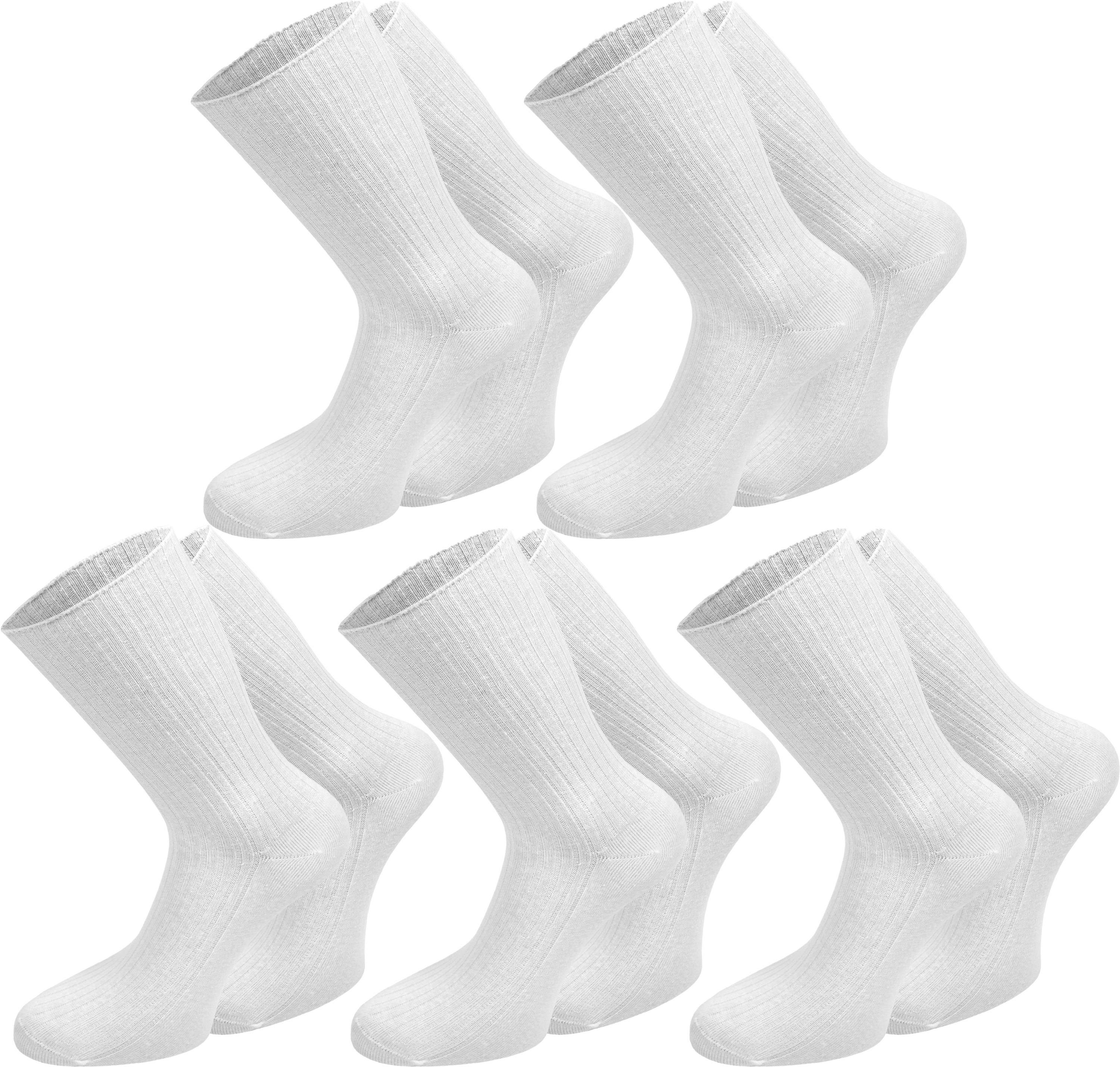 normani Diabetikersocken 10 Paar Arztsocken (10 Paar) ohne einschneidendes Bündchen, angenehmer Abschlussrand