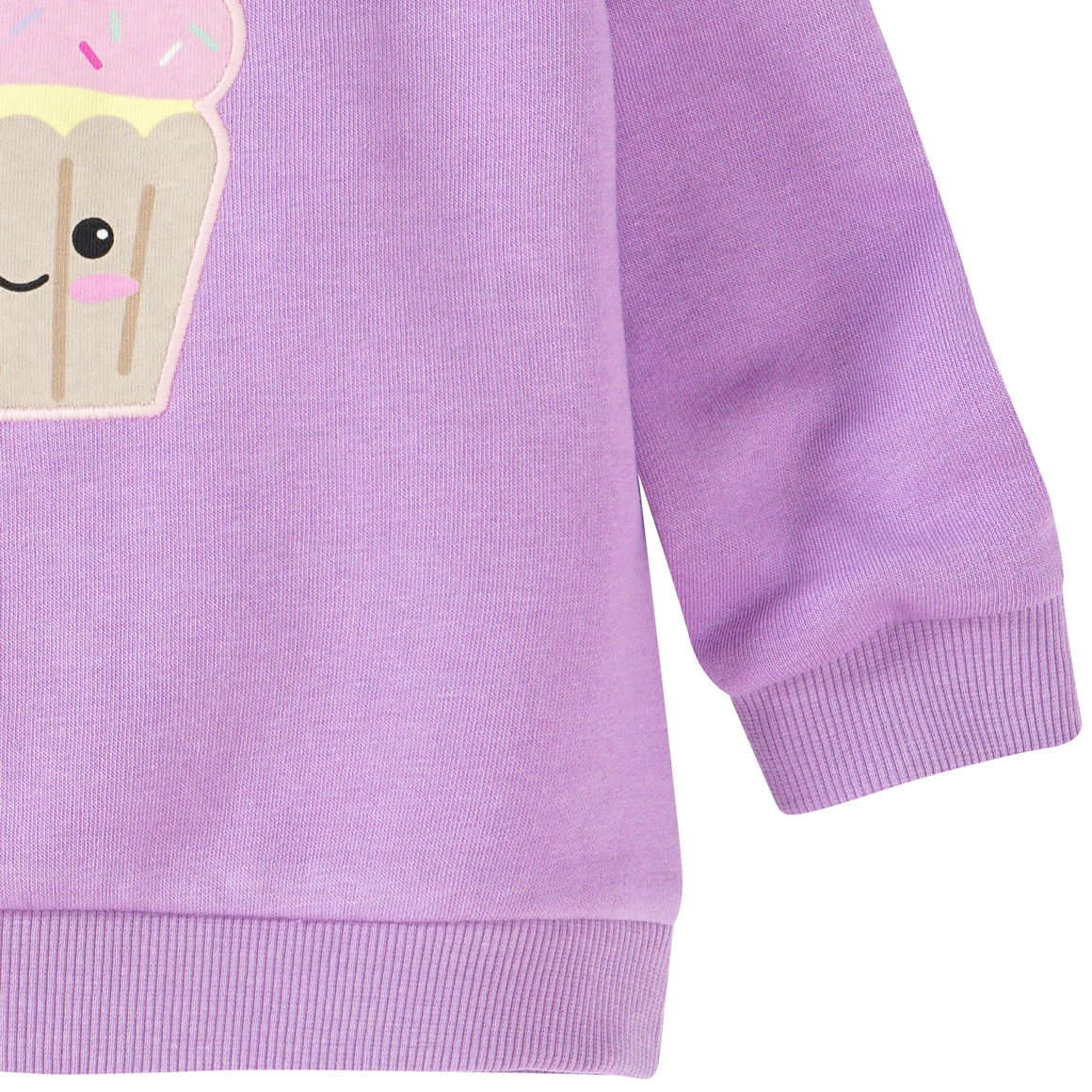 Baby Sweatshirt mit Cupcake-Applikation