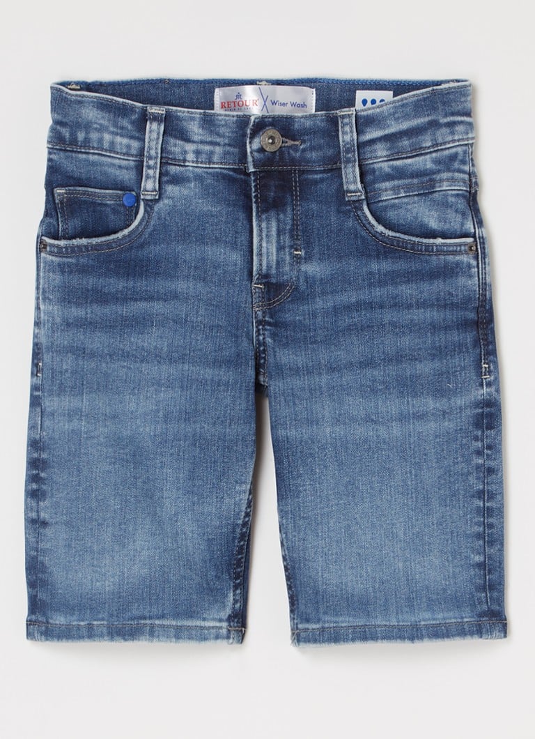 Pantaloni scurți drepți Reven din denim