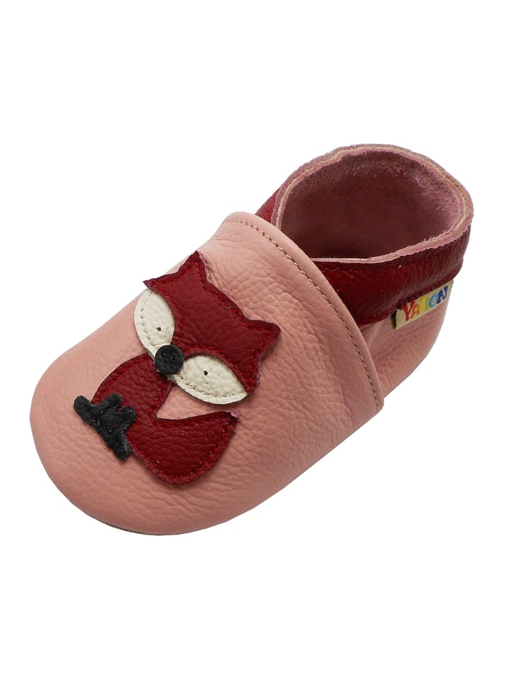 Yalion Leder-Krabbelschuhe 