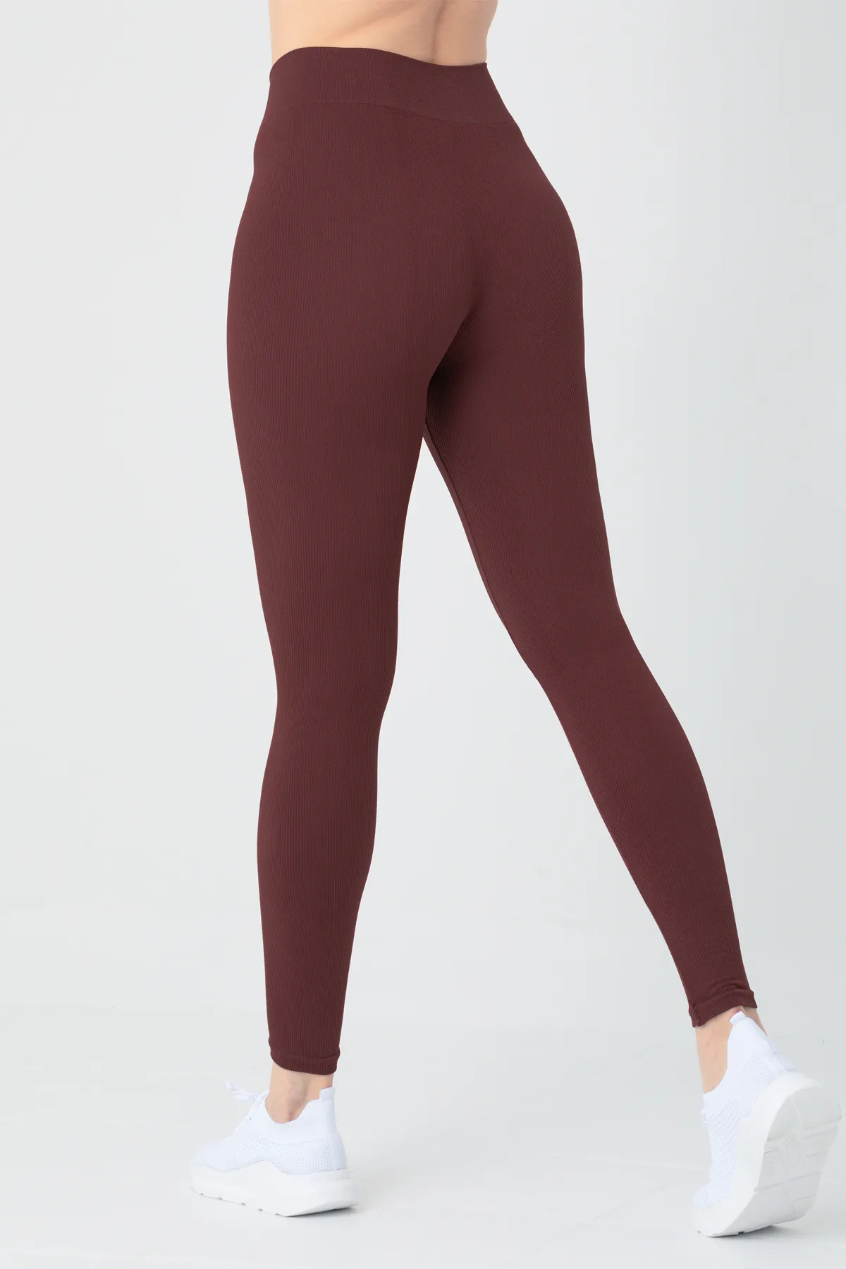Doremi  Nahtlose gestrickte Leggings mit hoher Taille