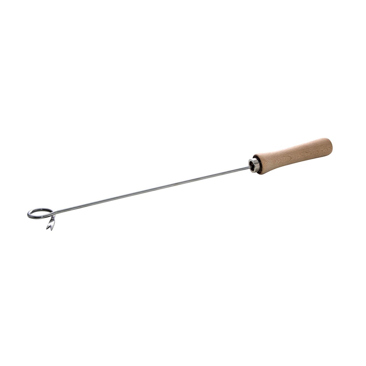 PaellaWorld International Paella World Kreisgabel 55cm, Holzgriff, Edelstahlspitze, Deutsches Patent