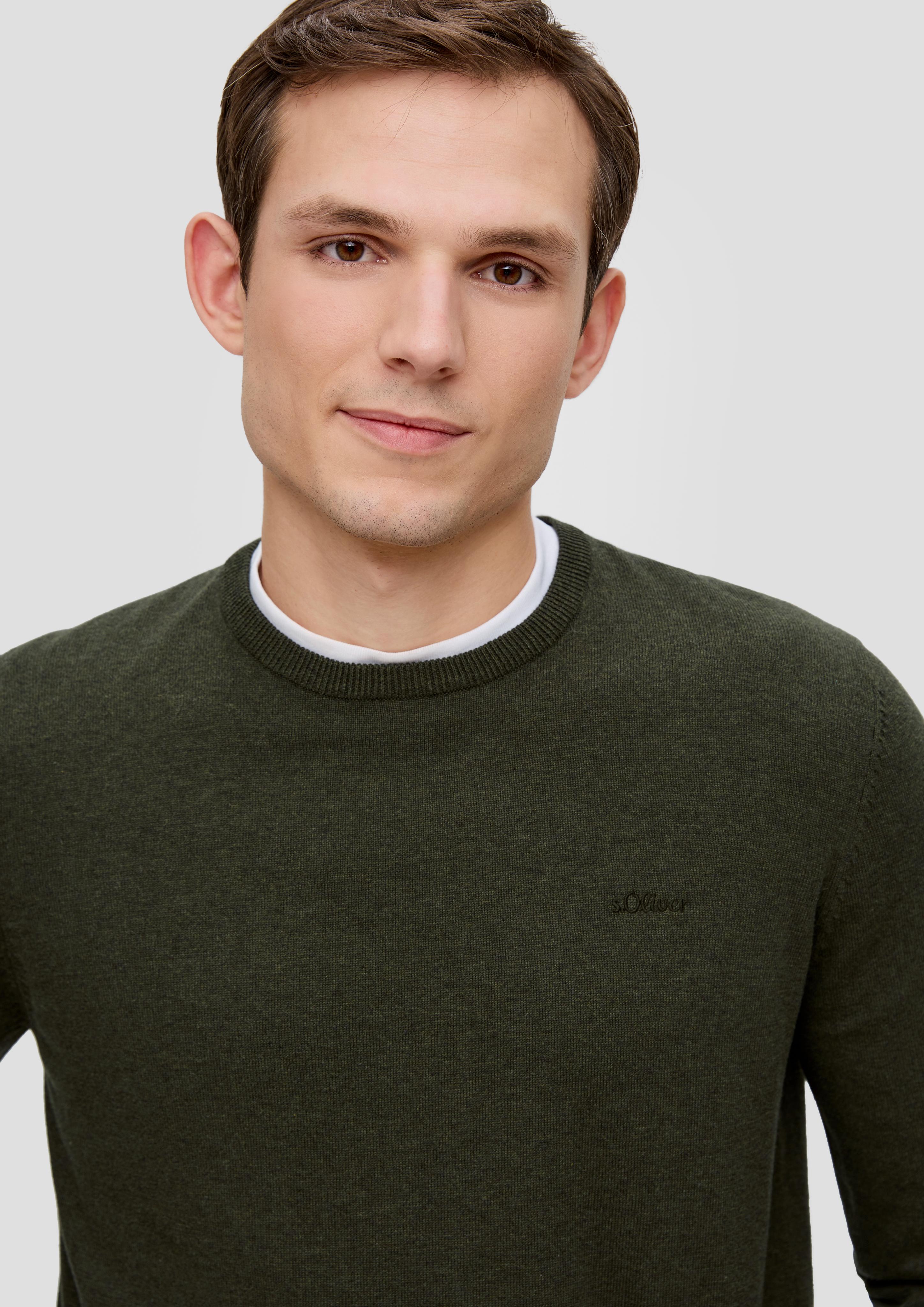 Strickpullover mit Logo-Stickerei  2143173-79W0