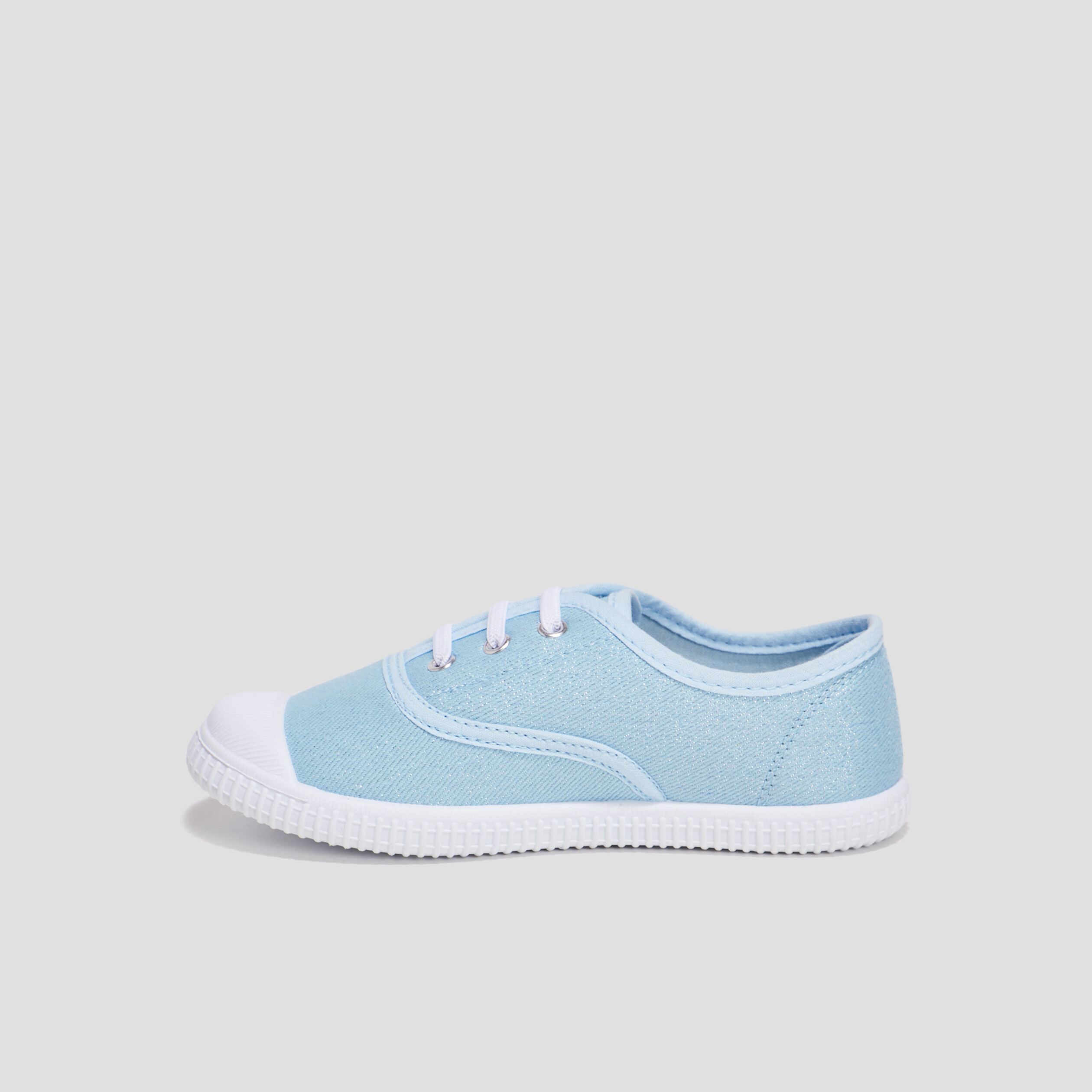 Tennis en toile bleu ciel fille | La Halle