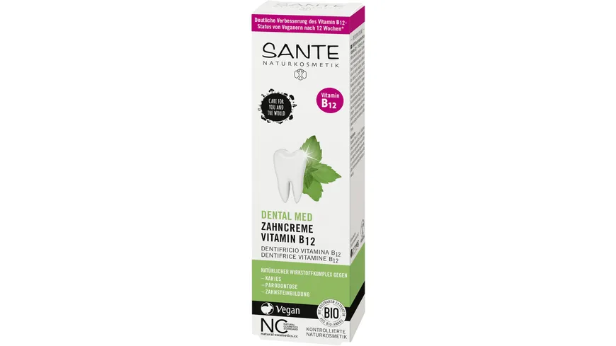 SANTE DENTAL MED Zahncreme Vitamin B12* mit Fluorid 75 ml