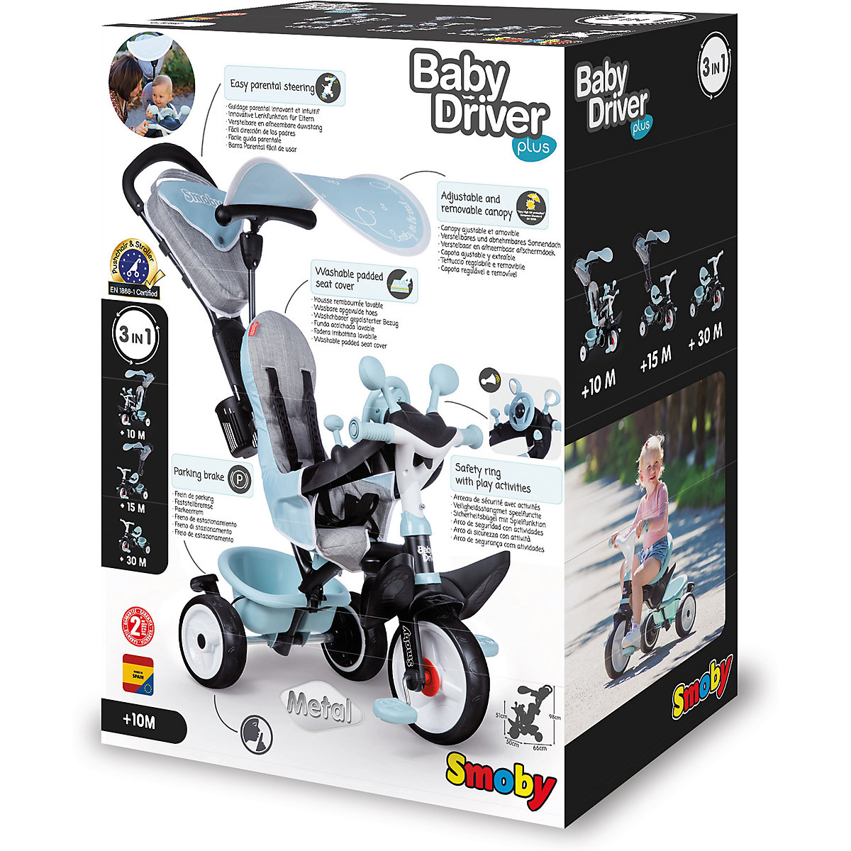 Dreirad Baby Driver Plus, blau