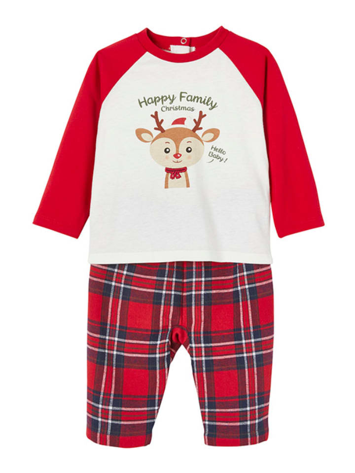 vertbaudet 2tlg. Outfit in Rot/ Creme günstig kaufen